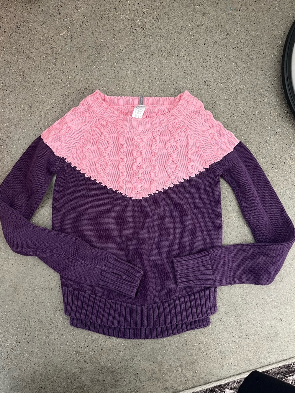 Ivivva Purple & Pink Knit Sweater
